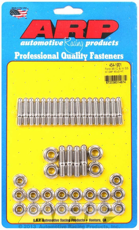 Arp Ford S/S Oil Pan Stud Kit MPN ARP454-1901 For Ford
