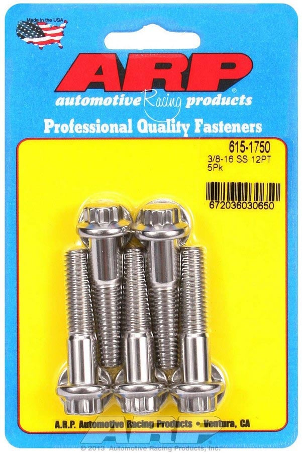 ARP   S/S Bolt Kit - 12pt. (5) 3/8-16 x 1.750  ARP615-1750