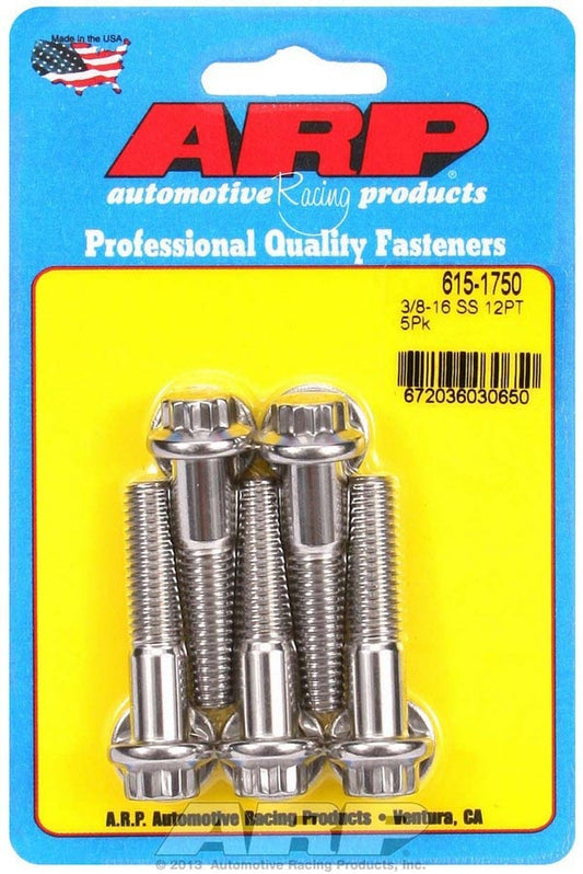ARP   S/S Bolt Kit - 12pt. (5) 3/8-16 x 1.750  ARP615-1750