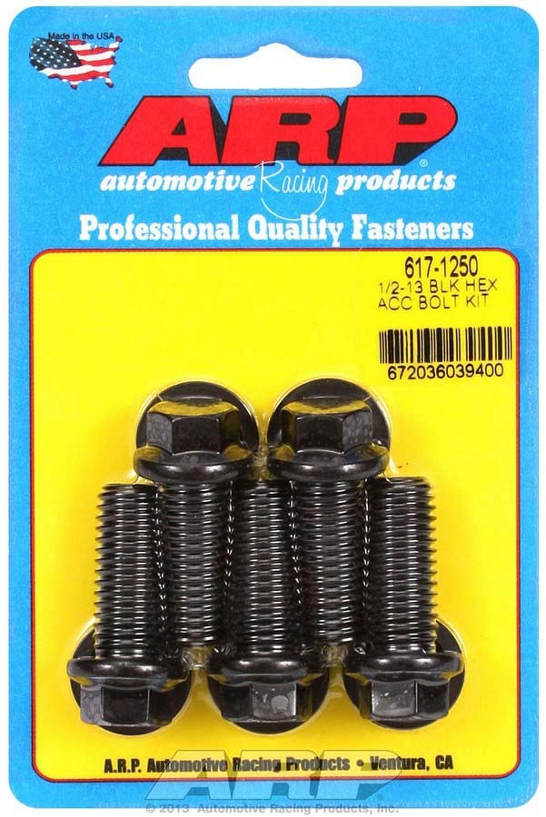 Arp Bolt Kit - 6pt. (5) 1/2-13 x 1.250 MPN ARP617-1250 For Universal use