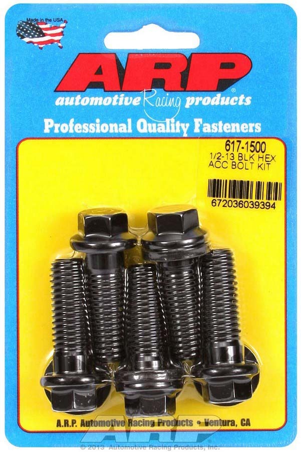 Arp Bolt Kit - 6pt. (5) 1/2-13 x 1.500 MPN ARP617-1500 For Universal use
