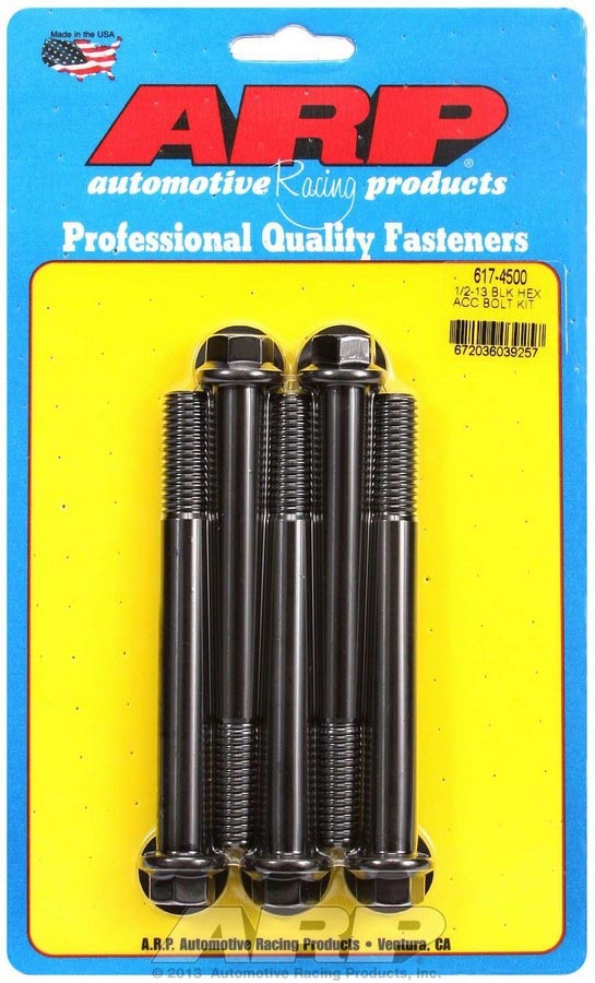 Arp Bolt Kit - 6pt. (5) 1/2-13 x 4.500 MPN ARP617-4500 For Universal use
