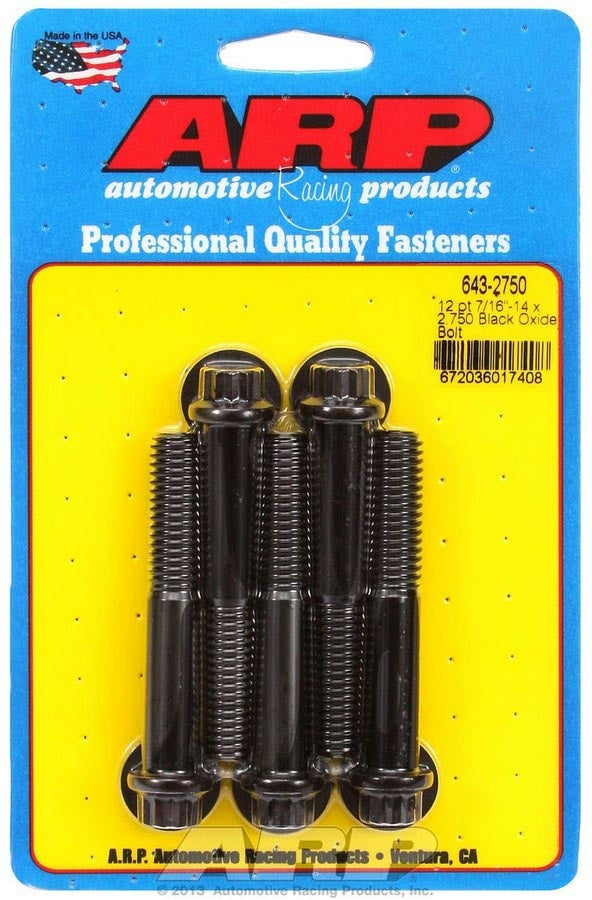 ARP  Bolt Kit - 12pt. (5) 7/16-14 x 2.750 643-2750