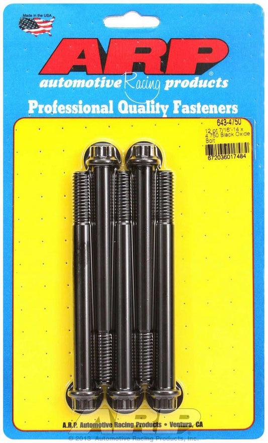 ARP  Bolt Kit 12pt 5pk 7/16-14 x 4.750 643-4750