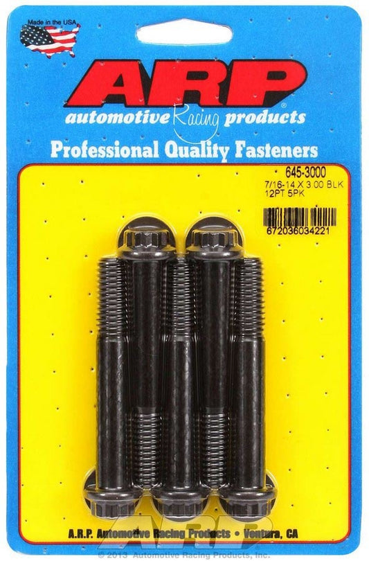 Arp Bolt Kit 12pt 5pk 7/16-14 x 3.000 MPN ARP645-3000 For Universal use