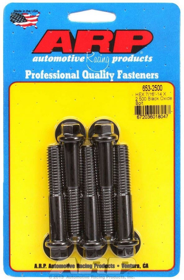 Arp Bolt Kit - 6pt. (5) 7/16-14 x 2.500 MPN ARP653-2500 For Universal use