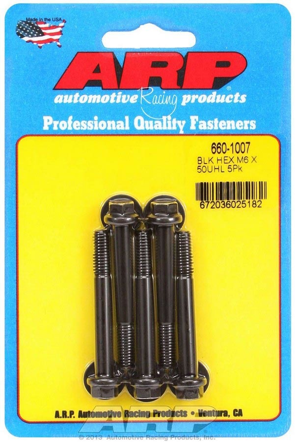 ARP   M6 x 1.00 x 50 6pt Bolt Kit - 5pk   ARP660-1007