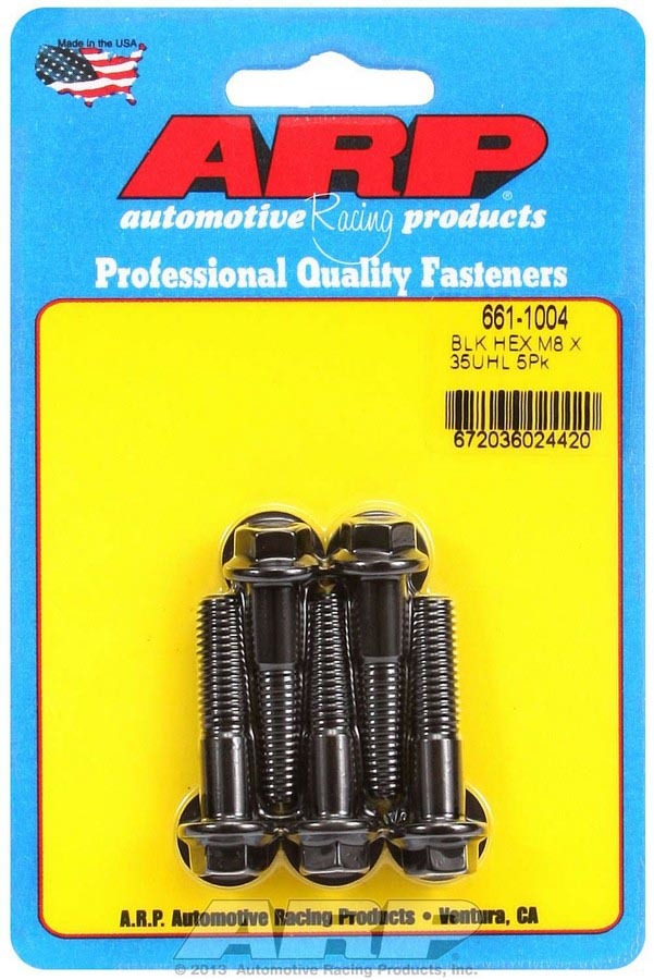 ARP  8mm x 1.25 x 35mm 6pt Bolt Kit 5pk 661-1004