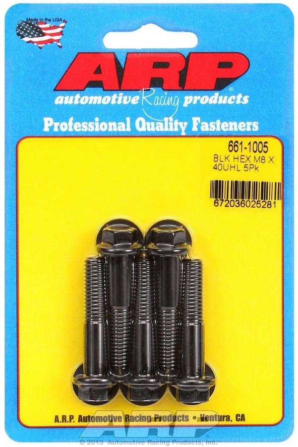 ARP   8mm x 1.25 x 40mm 6pt Bolt Kit (5pk)  ARP661-1005