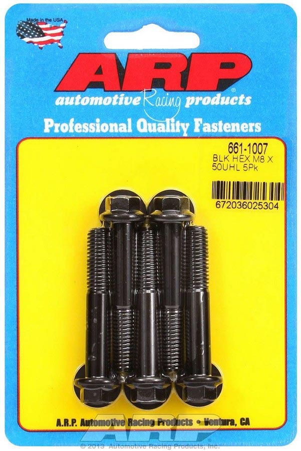 ARP  8mm x 1.25 x 50mm 6pt Bolt Kit (5pk) 661-1007