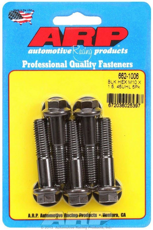 ARP  Bolt Kit - 6pt. (5) 10mm x 1.5 x 45mm 662-1006