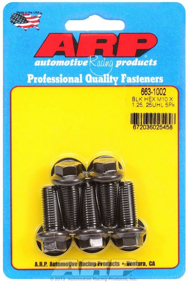 ARP  Bolt Kit - 6pt 5pk 10mm x 1.25 x 25mm 663-1002