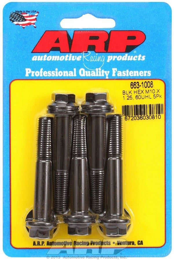 ARP  Bolt Kit - 6pt. (5) 10mm x 1.25 x 60mm 663-1008