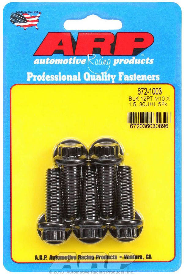 ARP  Bolt Kit 12pt 5pk 10mm x 1.50 x 30mm 672-1003
