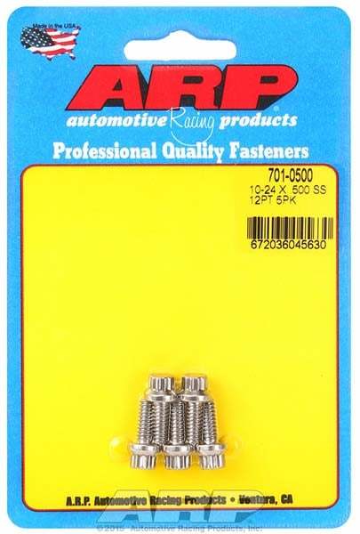 ARP   10-24 x .500 12pt SS Bolt Kit  5pk   ARP701-0500