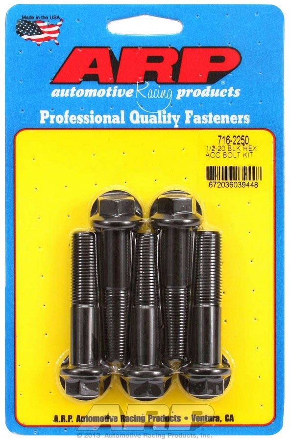 Arp Bolt Kit - 6pt. (5pk) 1/2-20 x 2.250 MPN ARP716-2250 For Universal use