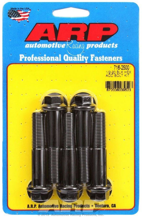Arp Bolt Kit - 6pt. (5pk) 1/2-20 x 2.500 MPN ARP716-2500 For Universal use