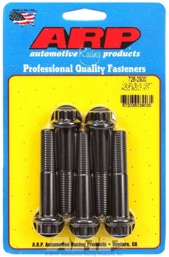Arp Bolt Kit - 12pt. (5pk) 1/2-20 x 2.500 MPN ARP726-2500 For Universal use