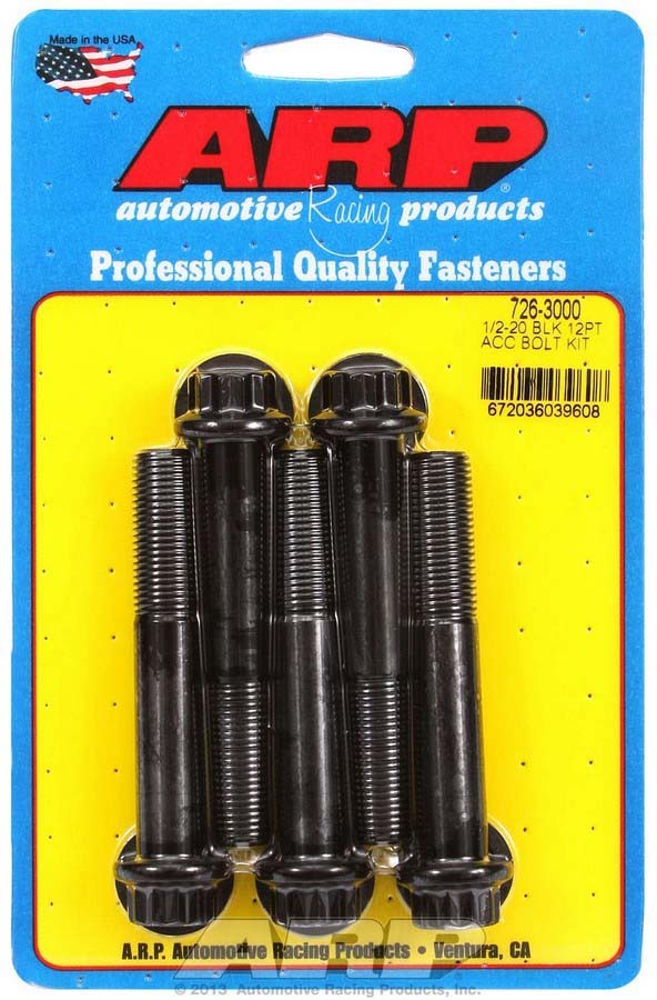 Arp Bolt Kit - 12pt 5pk 1/2-20 x 3.000 MPN ARP726-3000 For Universal use