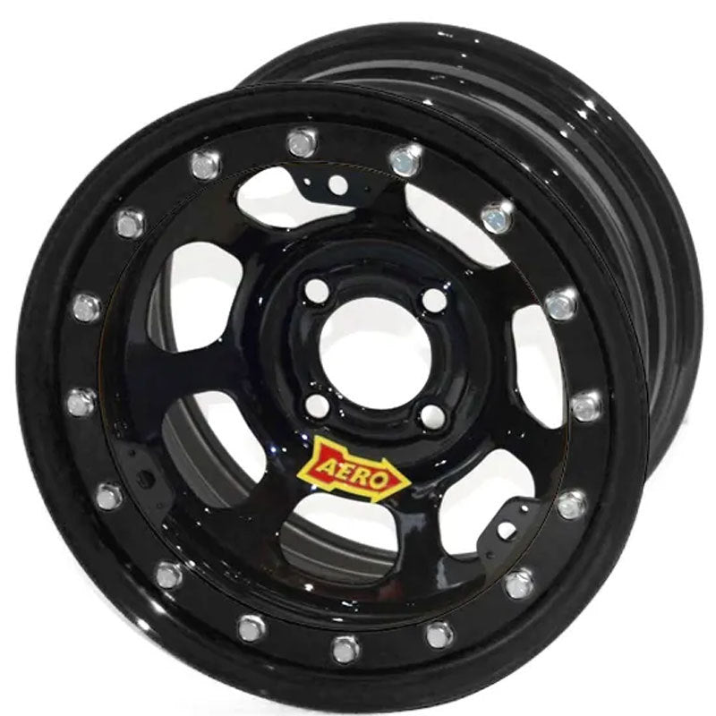 Aero Race Wheels  Wheel 13x7 2in 4.50in BC Black Light Weight 33-174520X