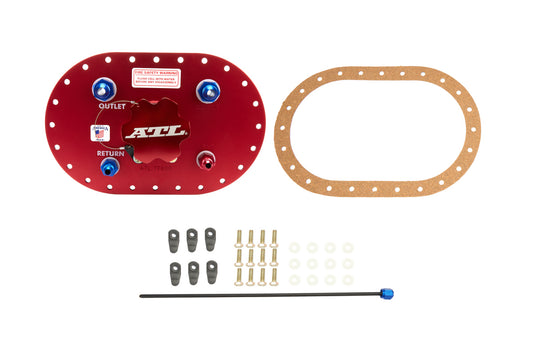 Atl Fuel Cells  Fill Plate Alum. w/Flap Valve  -8an Fittings TF600-8