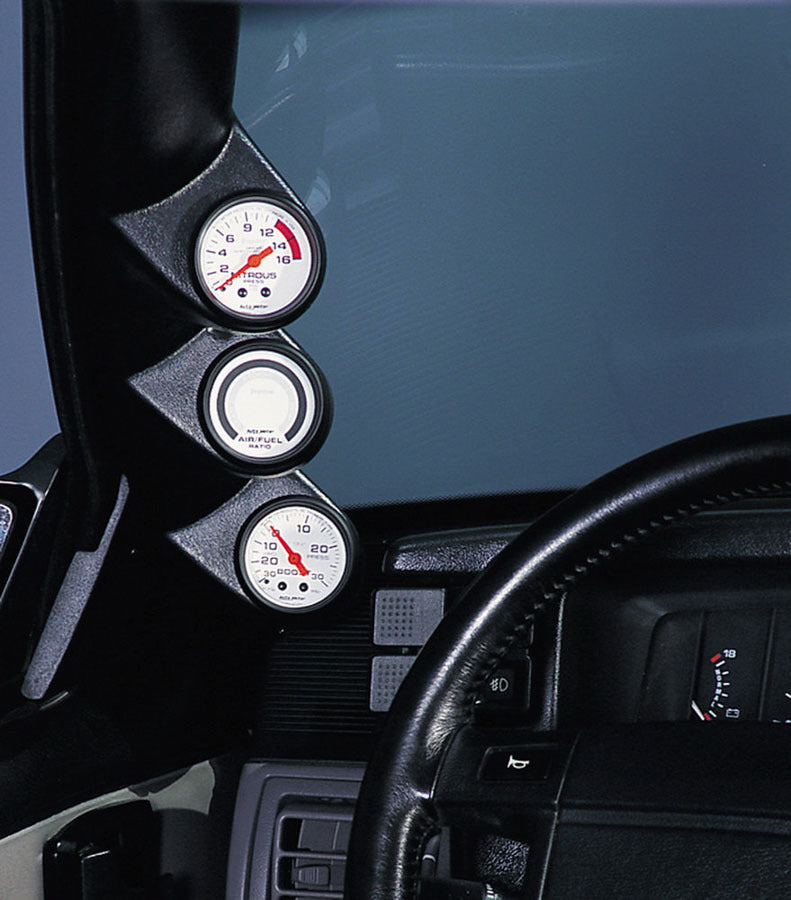 Autometer 2-1/16in Triple Gauge Pod- 87-93 Mustang MPN ATM12101 For Ford Mustang 1987-93