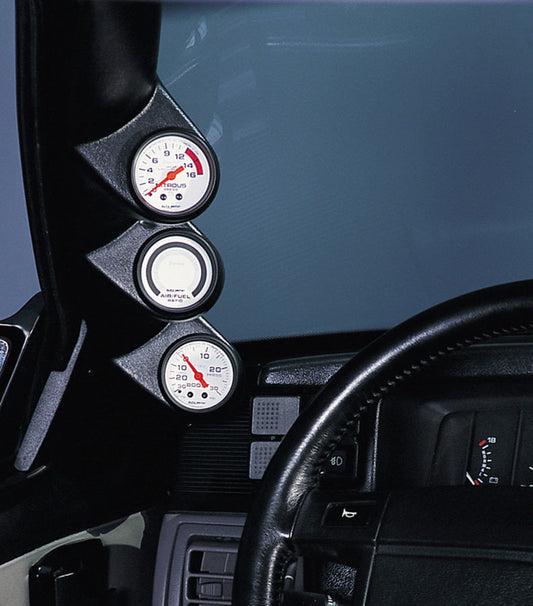 Autometer 2-1/16in Triple Gauge Pod- 87-93 Mustang MPN ATM12101 For Ford Mustang 1987-93