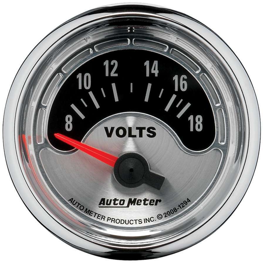 Autometer  2-1/16 A/M Voltmeter Gauge 8-18 1294
