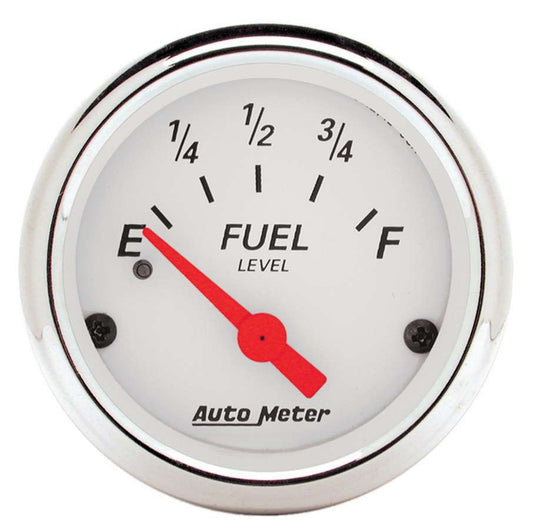 Autometer White Fuel Level Gauge MPN ATM1317