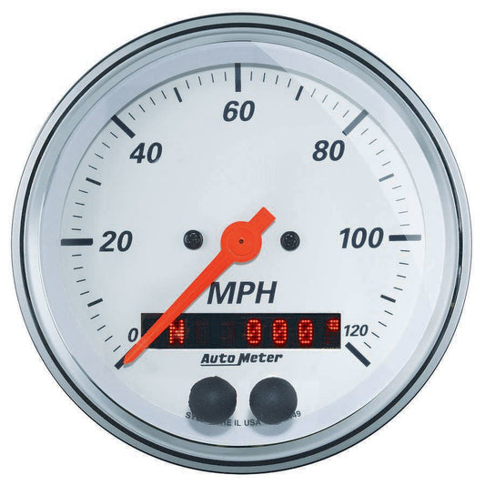 Autometer 3-3/8 Speedometer 120MPH GPS Arctic White Series MPN ATM1349 Ram