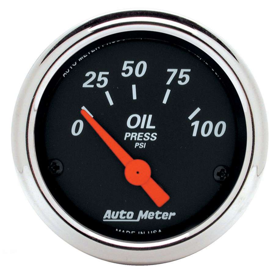 Autometer  2-1/16 D/B Oil Pressure Gauge - 0-100psi 1426