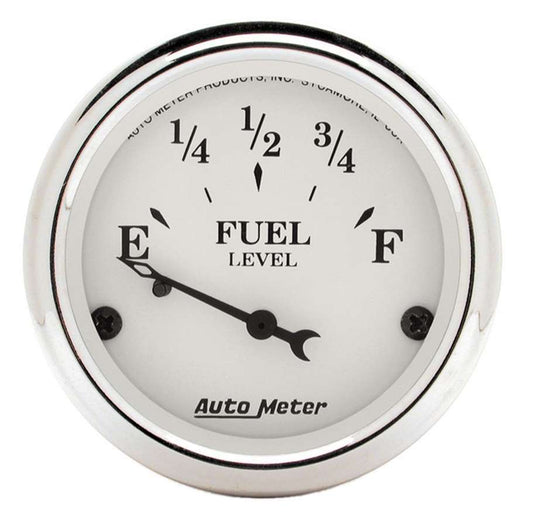 Autometer Old Tyme White 2 1/16in Fuel Gauge Ford MPN ATM1605