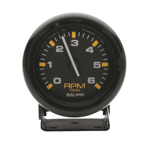 Autometer Black Mini-Tach 6 000 Rp MPN ATM2306