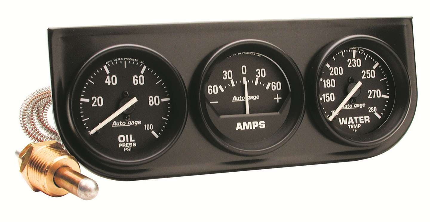 Autometer   2in Blk Mech Gauge Pnl   ATM2393