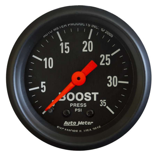 Autometer 2-1/16in Z-Series Boost Gauge 0-35psi MPN ATM2616