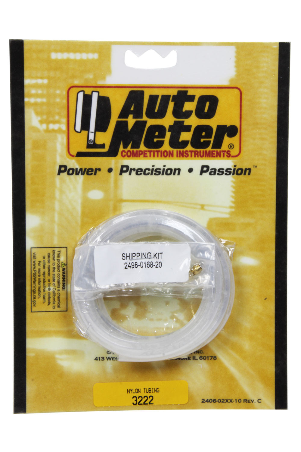 Autometer  10' Nylon Tubing 1/8in  3222