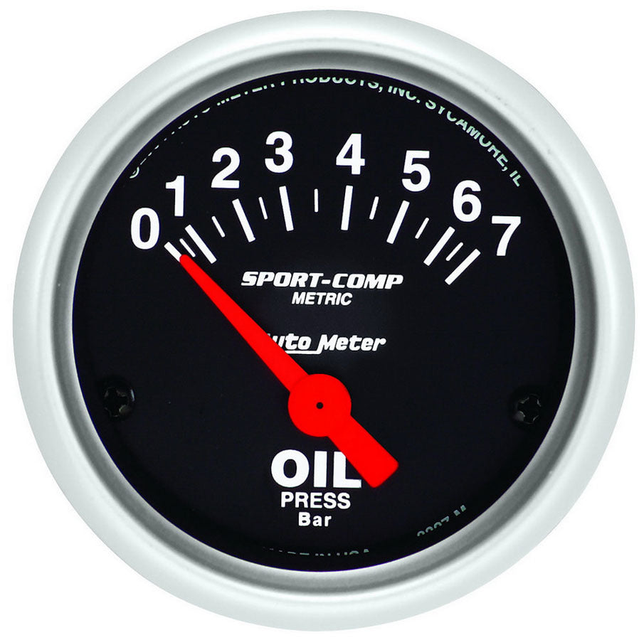 Autometer 2-1/16 Mini S/C Oil Pressure Gauge - Metric MPN ATM3327-M