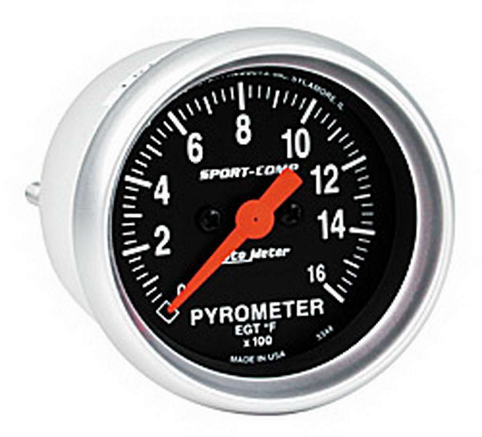 Autometer 2-1/16in S/C EGT Pyrometer 0-1600 MPN ATM3344