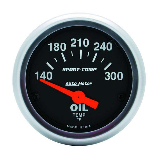 Autometer 2-1/16in S/C Oil Temp. Gauge 140-300 MPN ATM3348