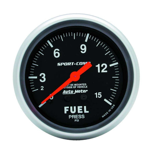 Autometer 0-15 Fuel Pressure Gauge MPN ATM3411