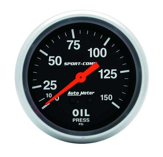 Autometer Sport Comp 2 5/8in Oil 0-150 PSI Mech. MPN ATM3423