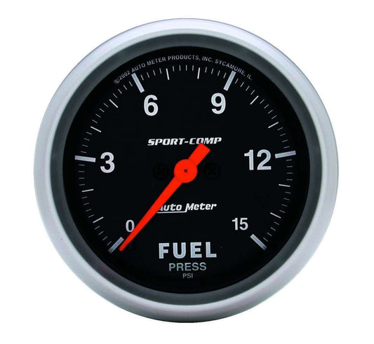 Autometer Sport Comp 2-5/8in Fuel 0-15 PSI Elec. MPN ATM3561