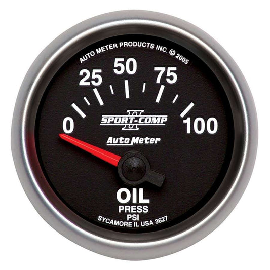 Autometer 2-1/16in S/C II Oil Pressure Gauge 0-100psi MPN ATM3627