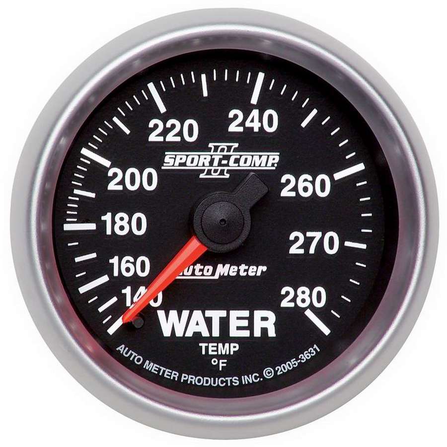 Autometer  2-1/16in S/C II Water Temp. Gauge 140-280 3631