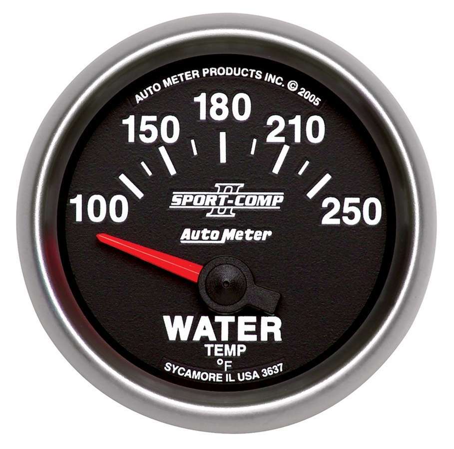Autometer 2-1/16in S/C II Water Temp. Gauge 100-250 MPN ATM3637