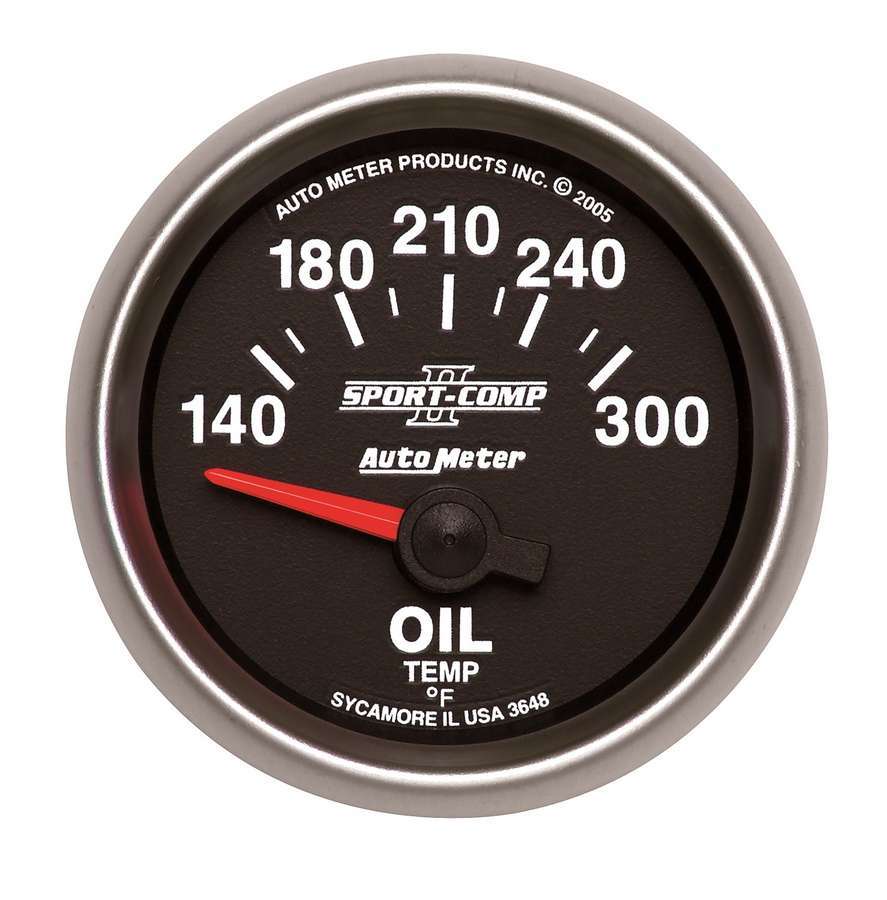 Autometer   2-1/16in S/C II Oil Temp. Gauge 140-300  ATM3648