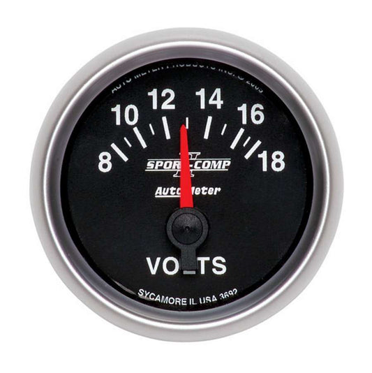 Autometer 2-1/16in S/C II Voltmeter 8-18 MPN ATM3692