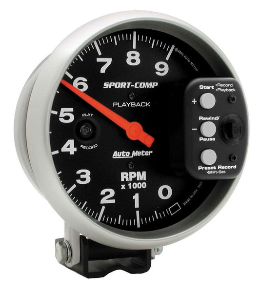 Autometer 5in S/C 9000 RPM Playback Tach MPN ATM3966