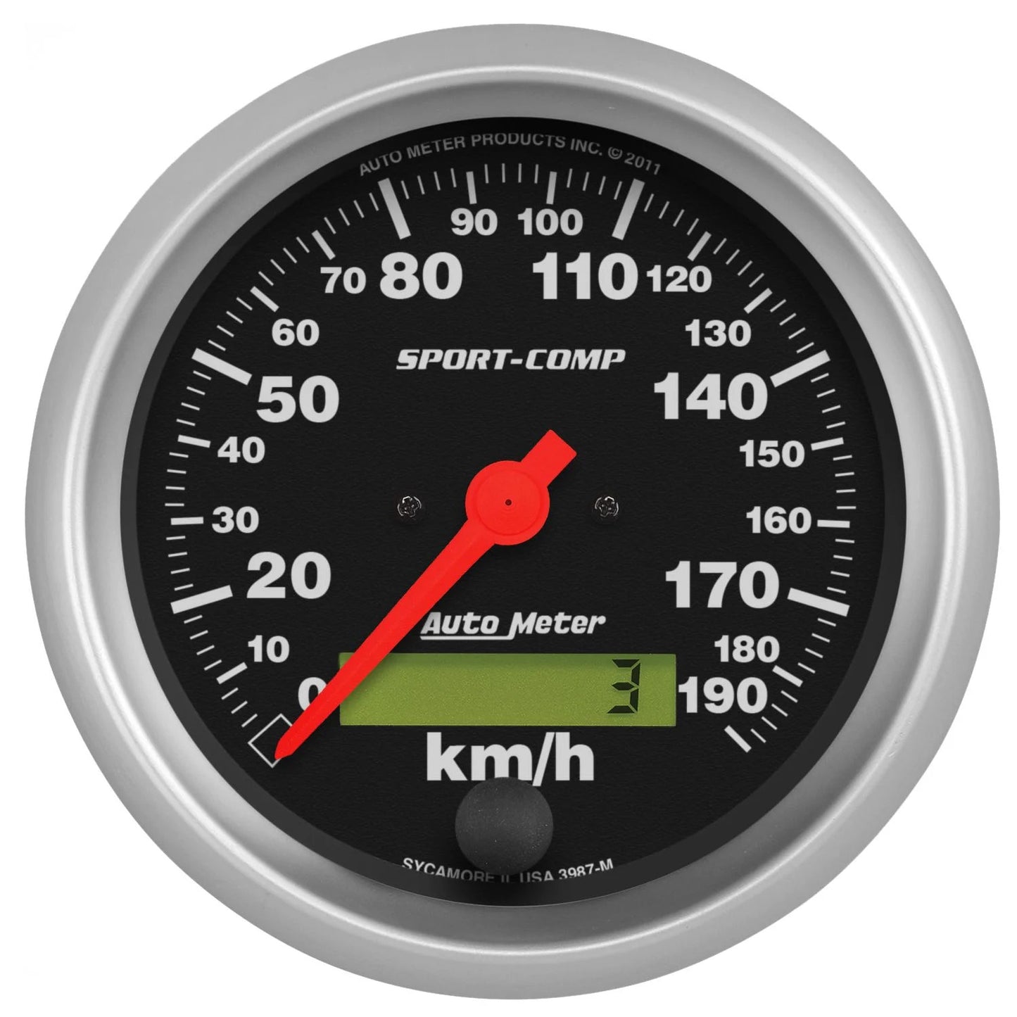 Autometer 3-3/8 S/C 190KPH Speedo - Electric MPN ATM3987-M Ram