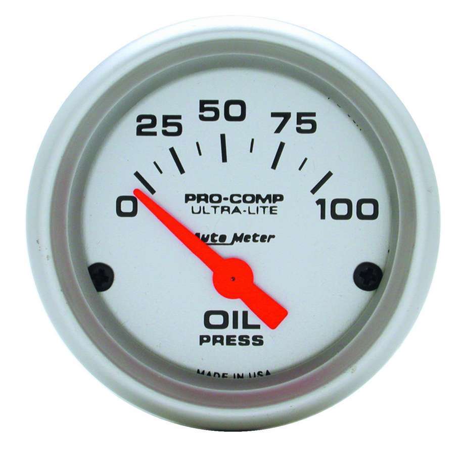 Autometer  2-1/16in U/L Oil Pressure Gauge 0-100psi 4327